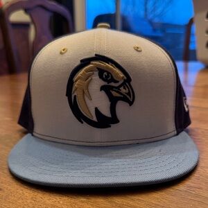 New Era Black and Gray Cap with Eagle Logo